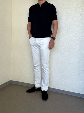 「ホワイトデニム」｜ゴンさん（メンズ・178cm）の秋コーディネート