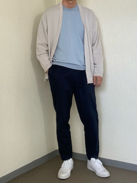 「TAKEO KIKUCHI（タケオキクチ）のアイテム（パンツ）」を使った、ゴンさん（メンズ・178cm）の春コーディネート