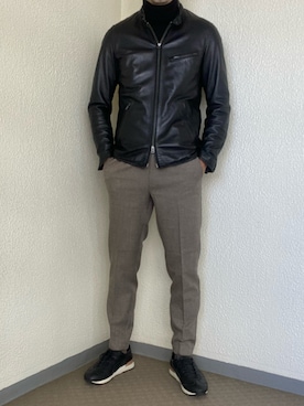 「TAKEO KIKUCHI（タケオキクチ）のアイテム（ジャケット/アウター）」を使った、ゴンさん（メンズ・178cm）の春コーディネート