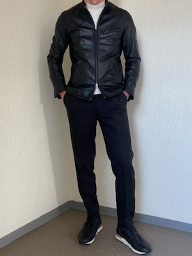 「TAKEO KIKUCHI（タケオキクチ）のアイテム（ジャケット/アウター）」を使った、ゴンさん（メンズ・178cm）の春コーディネート