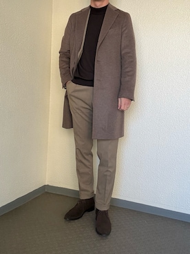 「REGAL（リーガル）のアイテム」を使った、ゴンさん（メンズ・178cm）の冬コーディネート