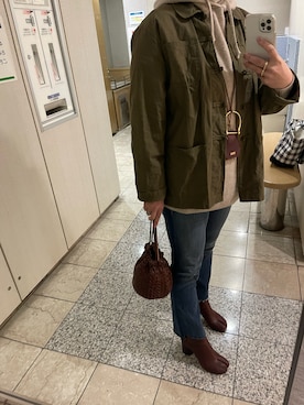 「MOTHER DENIM（マザーデニム）のアイテム」を使った、naha613さん（レディース・163cm）の冬コーディネート