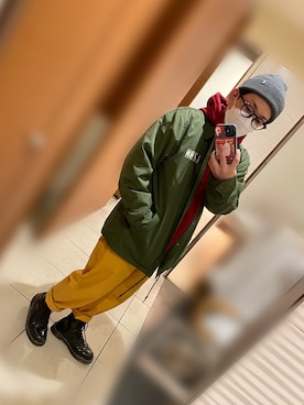 「マーチン」｜「アイテム（その他アウター）」を使った、takeeenさん（メンズ・169cm）の秋コーディネート