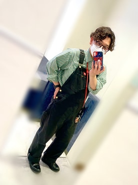 「ディッキーズ(Dickies)」｜「アイテム（サロペット/オーバーオール）」を使った、takeeenさん（メンズ・169cm）の春コーディネート