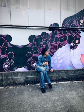 「ETHOS（エトス）のアイテム（シューズ）」を使った、TAKAHIRO MAEDAさん（メンズ・174cm）の秋コーディネート