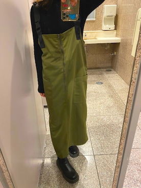「GRL」｜「アイテム（オールインワン・サロペット）」を使った、meeeeee531531さん（レディース・152cm）の冬コーディネート