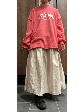 「SUGAR BISKET（シュガービスケット）のアイテム（スカート）」を使った、meeeeee531531さん（レディース・152cm）の春コーディネート