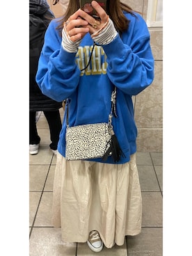 「SUGAR BISKET（シュガービスケット）のアイテム（スカート）」を使った、meeeeee531531さん（レディース・152cm）の春コーディネート