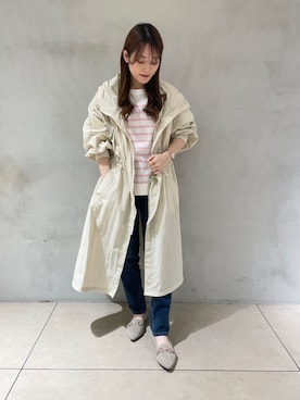 「Healthy denim（ヘルシーデニム）のアイテム（デニムパンツ）」を使った、yさん（レディース・153cm）の春コーディネート