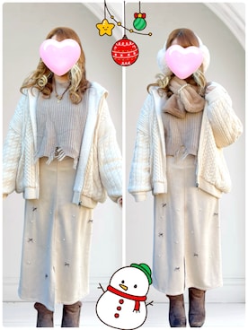 「ANAP（アナップ）のアイテム」を使った、chimuさん（レディース・149cm）の冬コーディネート