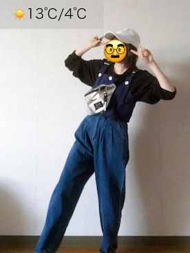 「SPRUCE（スプルース）のアイテム」を使った、わかめごはん（道民）さん（レディース・153cm）の秋コーディネート