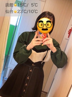 「ZIP FIVE（ジップファイブ）のアイテム（MA-1）」を使った、わかめごはん（道民）さん（レディース・153cm）の春コーディネート