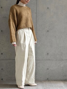 「Per sist ence（パーシエンス）のアイテム（パンツ）」を使った、Per sist enceさん（レディース・162cm）の秋コーディネート