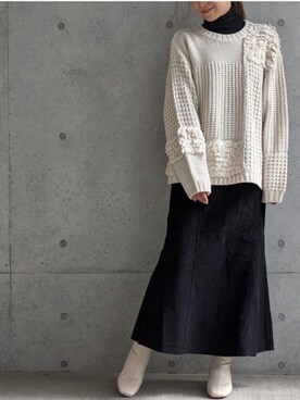 「Per sist ence（パーシエンス）のアイテム（スカート）」を使った、Per sist enceさん（レディース・162cm）の秋コーディネート