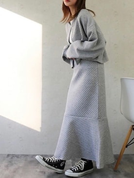 「Per sist ence（パーシエンス）のアイテム（スカート）」を使った、Per sist enceさん（レディース・162cm）の冬コーディネート