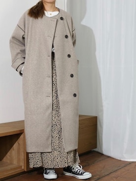 「Per sist ence（パーシエンス）のアイテム（ジャケット/アウター）」を使った、Per sist enceさん（レディース・162cm）の秋コーディネート