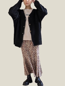 「Per sist ence（パーシエンス）のアイテム（スカート）」を使った、Per sist enceさん（レディース・162cm）の冬コーディネート