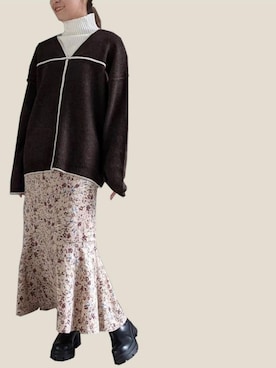 「Per sist ence（パーシエンス）のアイテム（スカート）」を使った、Per sist enceさん（レディース・162cm）の冬コーディネート