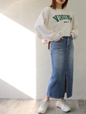 「Per sist ence（パーシエンス）のアイテム（スカート）」を使った、Per sist enceさん（レディース・162cm）の冬コーディネート