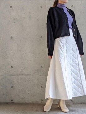 「Per sist ence（パーシエンス）のアイテム（スカート）」を使った、Per sist enceさん（レディース・162cm）の秋コーディネート