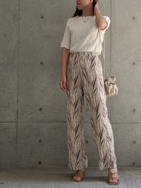 「Per sist ence（パーシエンス）のアイテム（パンツ）」を使った、Per sist enceさん（レディース・162cm）の夏コーディネート