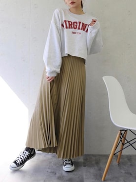 「Per sist ence（パーシエンス）のアイテム（スカート）」を使った、Per sist enceさん（レディース・162cm）の冬コーディネート