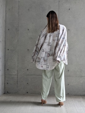 「Per sist ence（パーシエンス）のアイテム（パンツ）」を使った、Per sist enceさん（レディース・162cm）の夏コーディネート