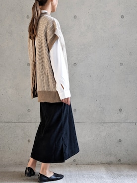 「Per sist ence（パーシエンス）のアイテム（スカート）」を使った、Per sist enceさん（レディース・162cm）の秋コーディネート