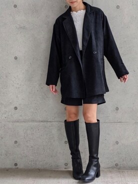 「Per sist ence（パーシエンス）のアイテム（その他アウター）」を使った、Per sist enceさん（レディース・162cm）の秋コーディネート