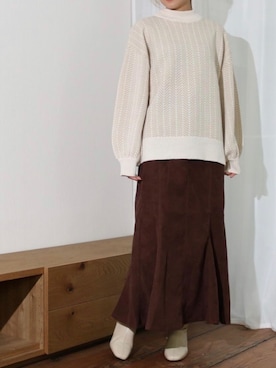 「Per sist ence（パーシエンス）のアイテム（スカート）」を使った、Per sist enceさん（レディース・162cm）の秋コーディネート