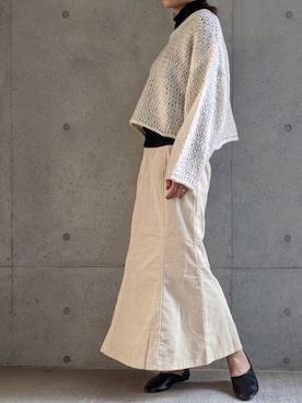 「Per sist ence（パーシエンス）のアイテム（スカート）」を使った、Per sist enceさん（レディース・162cm）の秋コーディネート