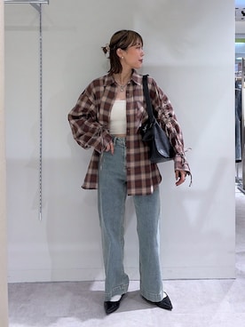 「FREE'S MART（フリーズマート）のアイテム（パンツ）」を使った、aikaさん（レディース・158cm）の秋コーディネート