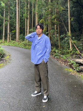 田村海翔さんの（MANUAL ALPHABET | マニュアル アルファベット）を使ったコーディネート