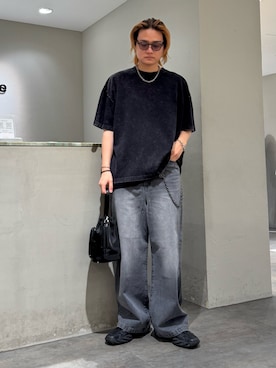 「アイテム（ウォレットチェーン）」を使った、shunya kogaさん（メンズ・182cm・20代）の夏コーディネート