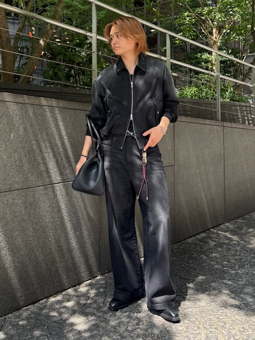 【新品・タグあり】Lui’s レザーカラーデニムボンバージャケット レザーカラーデニムボンバージャケット（デニムジャケット