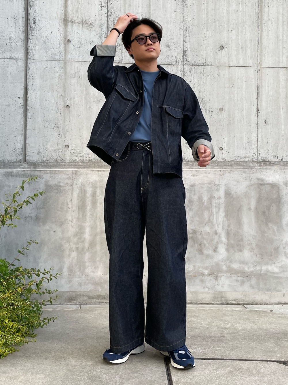 Lui's（ルイス）の「12oz インディゴスーパーワイドデニム（デニム