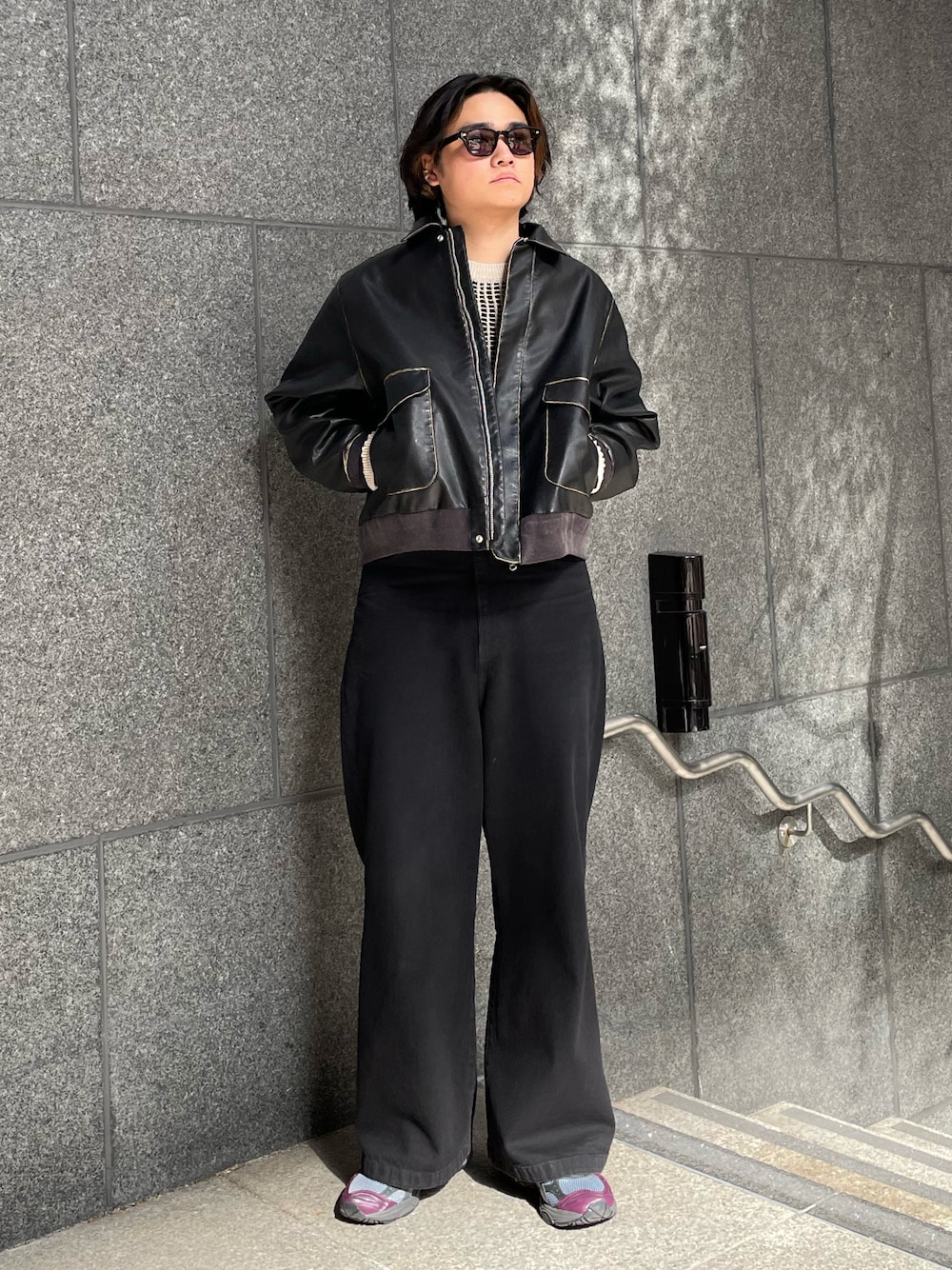 Lui′s】レザージャケットA-2 TYPE ブラック Mサイズ Lui′s】レザー