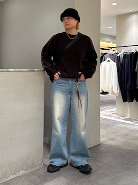 「アイテム（ニットキャップ/ビーニー）」を使った、shunya kogaさん（メンズ・182cm・20代）の冬コーディネート