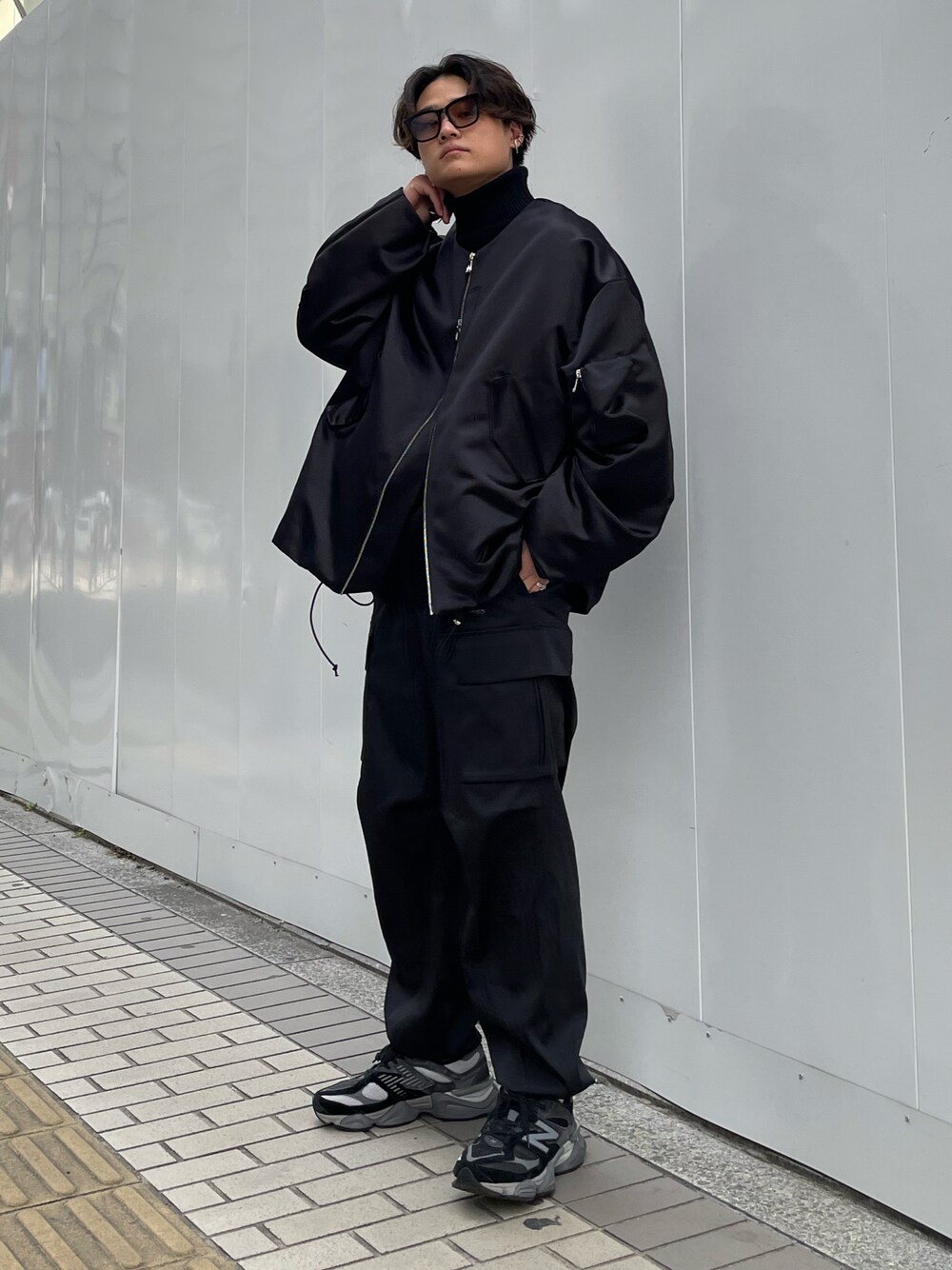 Luis イッチ　ITTI MA-1 （over ma-1）　フリーサイズ　黒 Lui's（ルイス）の「【ITTI/イッチ】Back Satin MA-1 ITTI
