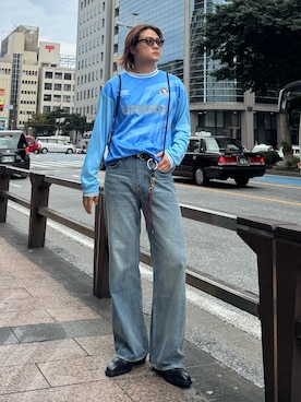 「アイテム（エコバッグ/サブバッグ）」を使った、shunya kogaさん（メンズ・182cm）の秋コーディネート