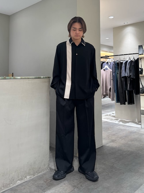 ダブルクロス タックワイドパンツ(スラックス)|Lui's(ルイス)の ダブルクロス タックワイドパンツ(スラックス)|Lui's(ルイス)の