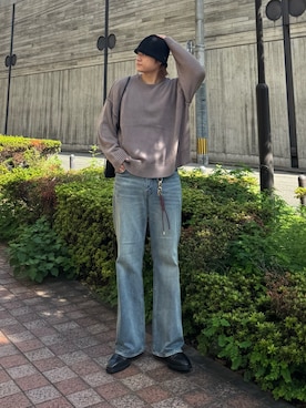 「フレアデニム」｜shunya kogaさん（メンズ・182cm・20代）の秋コーディネート