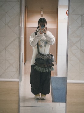 「厚底スニーカー」｜🌼さん（レディース・148cm）の春コーディネート