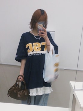 「Java（ジャバ）のアイテム（パンツ）」を使った、🌼さん（レディース・147cm）の夏コーディネート