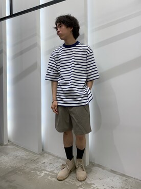 「Scye（サイ）のアイテム（トップス）」を使った、Kamichiさん（メンズ・165cm）の夏コーディネート