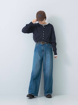 873さん（レディース・158cm）の冬コーディネート