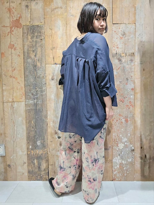 バックタックワイドシャツ