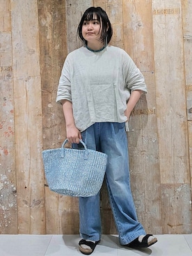 ICHINOSEさん（レディース・156cm）の夏コーディネート