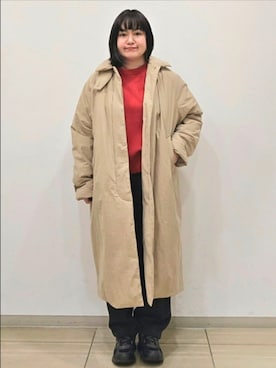 「アイテム（その他アウター）」を使った、ICHINOSEさん（レディース・156cm）の冬コーディネート