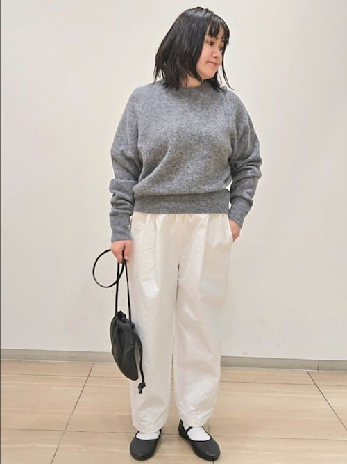 アルパカクルーネックニット（ニット/セーター）｜かぐれ（カグレ）の